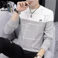 花花公子长袖t恤男士打底衫衣服秋冬季新款潮流休闲圆领卫衣男装T