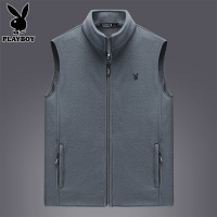 花花公子休闲马甲男士背心2025年冬季新款摇粒绒保暖坎肩马夹外套