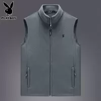 花花公子休闲马甲男士背心2025年冬季新款摇粒绒保暖坎肩马夹外套