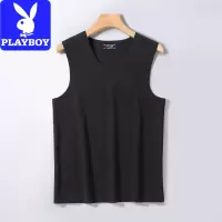 花花公子男士无缝保暖背心双面德国天鹅绒内底衬衫无袖上衣秋冬背心