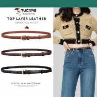 啄木鸟腰带女性装饰多用途细腰带针扣夏季时尚牛仔裤2025新风格裤带趋势