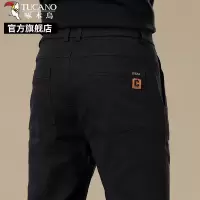 啄木鸟男士休闲裤弹力商务西裤夏季薄款2025新款宽松直筒裤子K