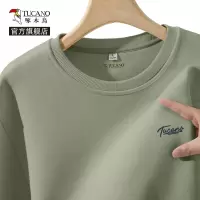 啄木鸟潮牌卫衣男无帽秋季字母印花外套男士圆领套头衫2025新款Y