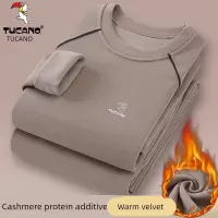 啄木鸟保暖内衣男套装冬季德绒加绒加厚防寒中青少年薄款秋衣秋裤