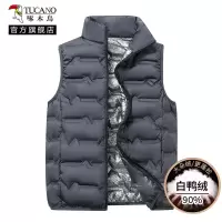 啄木鸟羽绒马甲男2024冬季新款内穿立领内胆轻薄背心保暖外穿爸爸