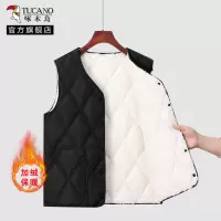 啄木鸟中老年人羽绒棉马甲男士冬季加绒加厚爸爸背心爷爷保暖坎肩