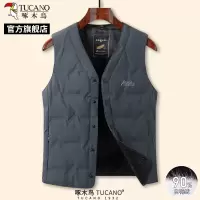 啄木鸟冬季新款羽绒服马甲男中老年保暖内胆背心爸爸装坎肩外套C