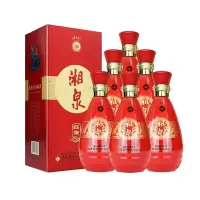 酒鬼 湘泉红陶 52度 500ml*6整箱装 馥郁香型白酒 新老版随机