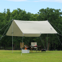 徽羚羊云沐户外大号露营野营天幕便携遮阳棚 涂银 3*3m 流沙金