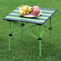 徽羚羊 户外折叠桌折叠椅露营装备野外野餐野营碳钢桌椅用品 折叠方桌 52cm