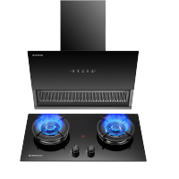 艾美特AY336C大吸力侧吸油烟机+AZ63K嵌入式燃气灶具天然气