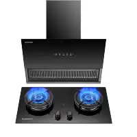 艾美特AY336C大吸力侧吸油烟机+AZ63K嵌入式燃气灶具天然气