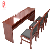 大匠杉 条桌学习桌培训桌椅1.8m1桌3椅 DTZ018HZ18HY3