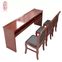 大匠杉 条桌学习桌培训桌椅1.8m1桌3椅 DTZ018HZ18HY3