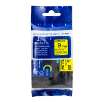 爱墨 AZE-621标签色带黄底黑字9mm /个