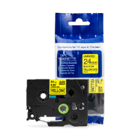 爱墨 AZE-651标签色带黄底黑字24mm /个