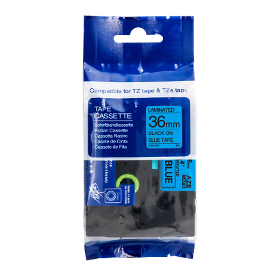 爱墨 AZE-561标签色带蓝底黑字36mm /个