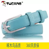 啄木鸟皮带女真皮细心型腰带女时尚简约百搭女生牛皮裤带配牛仔裤