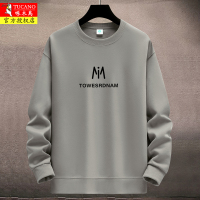 啄木鸟圆领卫衣男纯棉青年2025春秋冬季加绒加厚宽松休闲学生上衣