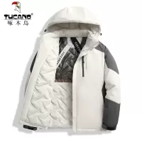 啄木鸟2025冬季男士新款加厚棉衣冲锋衣男女款防风保暖棉服外套潮