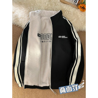 啄木鸟双面穿立领棉衣外套男士秋冬季潮牌高街户外加绒加厚保暖潮