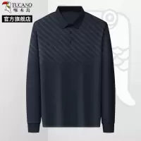 啄木鸟2025春季新款男士长袖t恤40-50岁中年爸爸装上衣父亲打底C