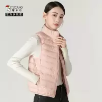 啄木鸟轻薄羽绒马甲女2024冬季新款立领韩版背心短款百搭外穿内胆