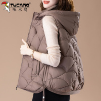 啄木鸟女士羽绒棉马甲女冬季2024新款妈妈洋气减龄轻薄款保暖马夹