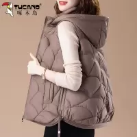 啄木鸟女士羽绒棉马甲女冬季2024新款妈妈洋气减龄轻薄款保暖马夹