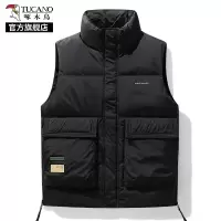 啄木鸟工装马甲羽绒服男冬季加厚2025新款保暖外穿无袖马夹外套K