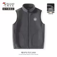 啄木鸟潮流马甲男款秋冬季摇粒绒保暖背心男士美式潮牌立领坎肩Y