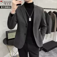 啄木鸟男士休闲西服新款高级感商务正装韩版修身西装外套上衣单件