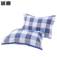 巡喜 全棉四层纱布枕巾 50X80cm (只)