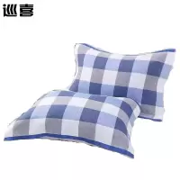巡喜 全棉四层纱布枕巾 50X80cm (只)