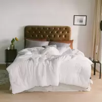 采馨 白色大豆纤维春秋被 全棉被子 150cm*200cm 条 (春秋被-白色)