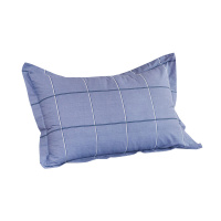 采馨 全棉枕套 活性印花格子枕头套 48cm*74cm 只