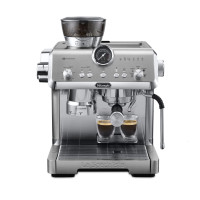 德龙(Delonghi)咖啡机意式半自动美式家用冷萃 豆粉两用 19Bar泵压 升级蒸汽细杆奶泡系统全EC9555.M