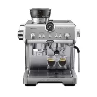 德龙(Delonghi)咖啡机意式半自动美式家用冷萃 豆粉两用 19Bar泵压 升级蒸汽细杆奶泡系统全EC9555.M