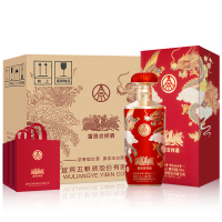 五粮液股份富贵吉祥金装52度500ml*6瓶礼盒装浓香型纯粮食白酒喜宴礼赠佳品