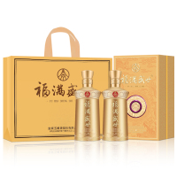 五粮液股份 福满盛世金樽福52度500ml*2瓶 纯粮浓香型白酒