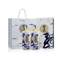 习酒 青花龙 送礼礼盒 酱香型白酒 53度 500ml*2瓶 贵州习酒窖藏