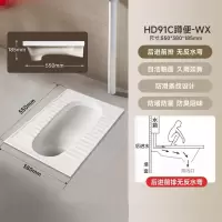 惠达(HUIDA)-单HD91C/单92D/ 单99A/单T101水箱蹲便器便池防滑条纹强劲大冲力水箱一体家用便池蹲坑
