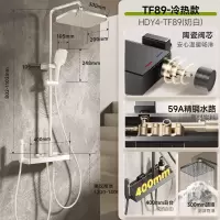 惠达(HUIDA)- TF89 沐浴花洒套装卫生间钢琴按键枪灰色置物台增压沐浴器