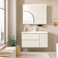 惠达(HUIDA)- T99 智能浴室柜陶瓷一体盆卫生间洗脸盆柜组合