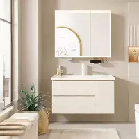 惠达(HUIDA)- T99 智能浴室柜陶瓷一体盆卫生间洗脸盆柜组合