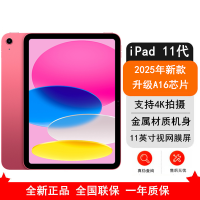[原封]Apple iPad 11代 WLAN版 512GB 粉色 A16芯片 1200万像素 4K录制视频 学习娱乐办公平板电脑