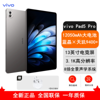 [全新]vivo Pad 5 Pro 12GB+512GB 寒星灰 天玑9400 13英寸 3.1K 护眼屏 娱乐 工作轻办公 学习平板电脑