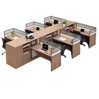 晨以橙 办公桌 六人工位 套