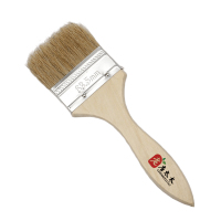 老房太太 加厚猪棕毛刷 猪毛刷 油漆刷 木柄扁油刷 2.5寸毛宽60mm 清洁扫灰烧烤刷 F09/把