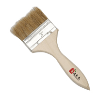 老房太太 加厚猪棕毛刷 猪毛刷 油漆刷 木柄扁油刷 3寸毛宽72mm 清洁扫灰烧烤刷 F10/把